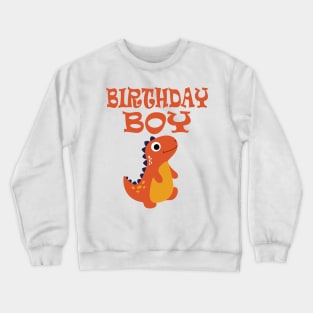 Boys Birthday Dinosaur Crewneck Sweatshirt